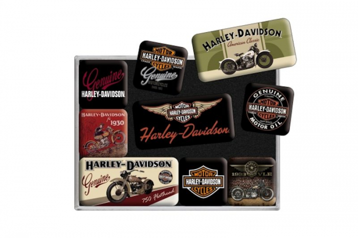 9x Magnet "Harley-Davidson"